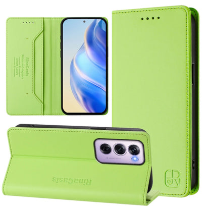 RC01 Dual-Folded Magnetic Suction RFID Leather Phone Case, For OPPO Reno14 Pro 5G Global, For OPPO Reno14 5G Global, For OPPO A5 Pro 5G Global, For OPPO A5 Pro China, For OPPO Find X8, For OPPO A3x 5G / 4G / A3 5G / 4G, For OPPO A80 5G EU / K12x 5G    ...
