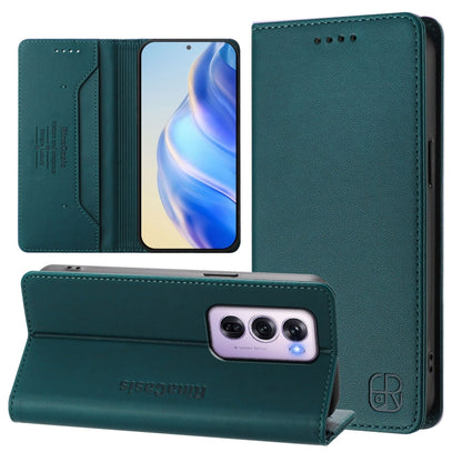 RC01 Dual-Folded Magnetic Suction RFID Leather Phone Case, For OPPO Reno14 Pro 5G Global, For OPPO Reno14 5G Global, For OPPO A5 Pro 5G Global, For OPPO A5 Pro China, For OPPO Find X8, For OPPO A3x 5G / 4G / A3 5G / 4G, For OPPO A80 5G EU / K12x 5G    ...