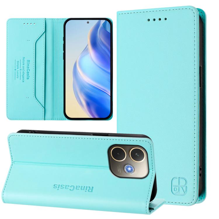 RC01 Dual-Folded Magnetic Suction RFID Leather Phone Case, For OPPO Reno14 Pro 5G Global, For OPPO Reno14 5G Global, For OPPO A5 Pro 5G Global, For OPPO A5 Pro China, For OPPO Find X8, For OPPO A3x 5G / 4G / A3 5G / 4G, For OPPO A80 5G EU / K12x 5G    ...
