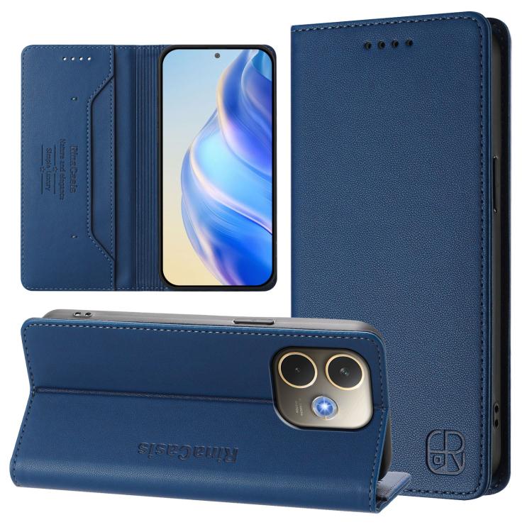 RC01 Dual-Folded Magnetic Suction RFID Leather Phone Case, For OPPO Reno14 Pro 5G Global, For OPPO Reno14 5G Global, For OPPO A5 Pro 5G Global, For OPPO A5 Pro China, For OPPO Find X8, For OPPO A3x 5G / 4G / A3 5G / 4G, For OPPO A80 5G EU / K12x 5G    ...