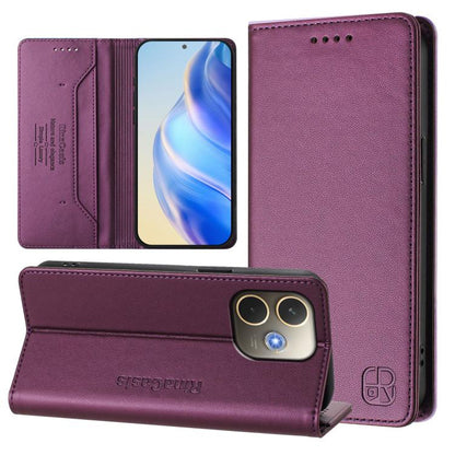 RC01 Dual-Folded Magnetic Suction RFID Leather Phone Case, For OPPO Reno14 Pro 5G Global, For OPPO Reno14 5G Global, For OPPO A5 Pro 5G Global, For OPPO A5 Pro China, For OPPO Find X8, For OPPO A3x 5G / 4G / A3 5G / 4G, For OPPO A80 5G EU / K12x 5G    ...