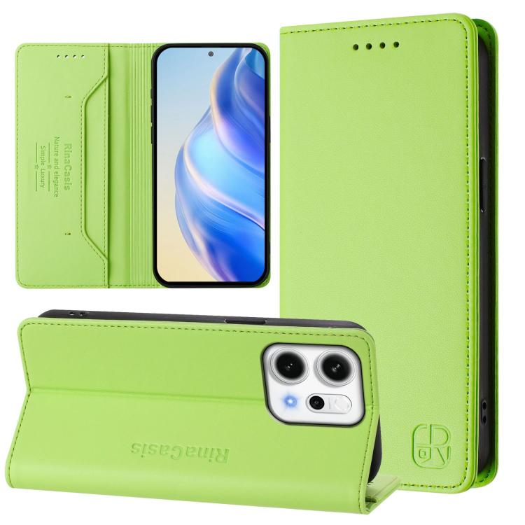 RC01 Dual-Folded Magnetic Suction RFID Leather Phone Case, For OPPO Reno14 Pro 5G Global, For OPPO Reno14 5G Global, For OPPO A5 Pro 5G Global, For OPPO A5 Pro China, For OPPO Find X8, For OPPO A3x 5G / 4G / A3 5G / 4G, For OPPO A80 5G EU / K12x 5G    ...