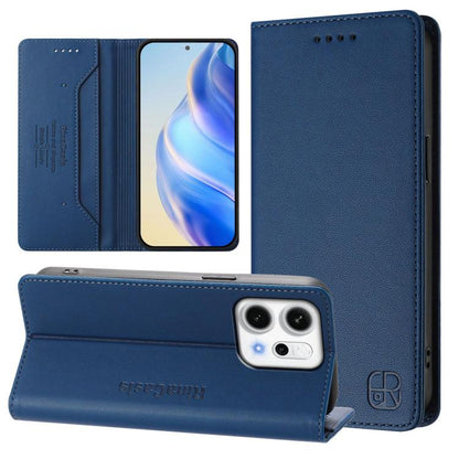 RC01 Dual-Folded Magnetic Suction RFID Leather Phone Case, For OPPO Reno14 Pro 5G Global, For OPPO Reno14 5G Global, For OPPO A5 Pro 5G Global, For OPPO A5 Pro China, For OPPO Find X8, For OPPO A3x 5G / 4G / A3 5G / 4G, For OPPO A80 5G EU / K12x 5G    ...