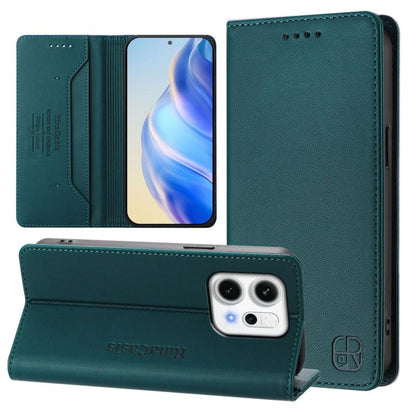 RC01 Dual-Folded Magnetic Suction RFID Leather Phone Case, For OPPO Reno14 Pro 5G Global, For OPPO Reno14 5G Global, For OPPO A5 Pro 5G Global, For OPPO A5 Pro China, For OPPO Find X8, For OPPO A3x 5G / 4G / A3 5G / 4G, For OPPO A80 5G EU / K12x 5G    ...