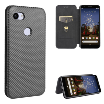 Black carbon fiber texture magnetic flip phone case with card slot and stand