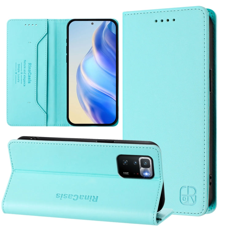 RC01 Dual-Folded Magnetic Suction RFID Leather Phone Case, For Xiaomi Poco C40, For Xiaomi Civi 1S, For Xiaomi Poco M4 Pro 4G, For Xiaomi Poco X4 Pro 5G, For Xiaomi Mi 11 Lite / Mi 11 Lite 5G, For Xiaomi 11T / 11T Pro, For Xiaomi Poco X3 GT            ...
