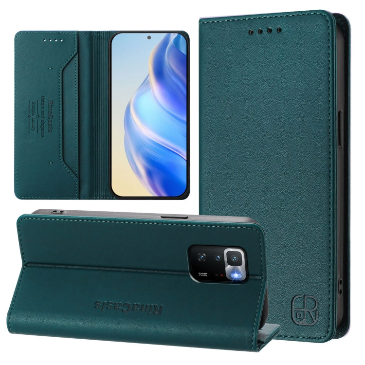 RC01 Dual-Folded Magnetic Suction RFID Leather Phone Case, For Xiaomi Poco C40, For Xiaomi Civi 1S, For Xiaomi Poco M4 Pro 4G, For Xiaomi Poco X4 Pro 5G, For Xiaomi Mi 11 Lite / Mi 11 Lite 5G, For Xiaomi 11T / 11T Pro, For Xiaomi Poco X3 GT            ...