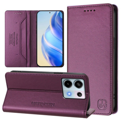 RC01 Dual-Folded Magnetic Suction RFID Leather Phone Case, For Xiaomi Poco M7 Pro 5G, For Xiaomi 15 Pro, For Xiaomi 15, For Xiaomi 14T Pro, For Xiaomi 14T, For Xiaomi Poco F6 5G, For Xiaomi Poco F6 Pro 5G, For Xiaomi Poco X6 Neo 5G                     ...