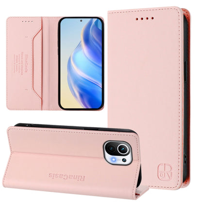 RC01 Dual-Folded Magnetic Suction RFID Leather Phone Case, For Xiaomi Poco C40, For Xiaomi Civi 1S, For Xiaomi Poco M4 Pro 4G, For Xiaomi Poco X4 Pro 5G, For Xiaomi Mi 11 Lite / Mi 11 Lite 5G, For Xiaomi 11T / 11T Pro, For Xiaomi Poco X3 GT            ...