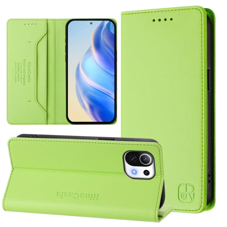 RC01 Dual-Folded Magnetic Suction RFID Leather Phone Case, For Xiaomi Poco C40, For Xiaomi Civi 1S, For Xiaomi Poco M4 Pro 4G, For Xiaomi Poco X4 Pro 5G, For Xiaomi Mi 11 Lite / Mi 11 Lite 5G, For Xiaomi 11T / 11T Pro, For Xiaomi Poco X3 GT            ...