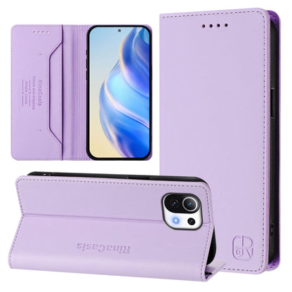 RC01 Dual-Folded Magnetic Suction RFID Leather Phone Case, For Xiaomi Poco C40, For Xiaomi Civi 1S, For Xiaomi Poco M4 Pro 4G, For Xiaomi Poco X4 Pro 5G, For Xiaomi Mi 11 Lite / Mi 11 Lite 5G, For Xiaomi 11T / 11T Pro, For Xiaomi Poco X3 GT            ...