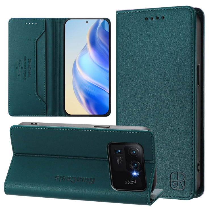 RC01 Dual-Folded Magnetic Suction RFID Leather Phone Case, For Xiaomi Poco C40, For Xiaomi Civi 1S, For Xiaomi Poco M4 Pro 4G, For Xiaomi Poco X4 Pro 5G, For Xiaomi Mi 11 Lite / Mi 11 Lite 5G, For Xiaomi 11T / 11T Pro, For Xiaomi Poco X3 GT            ...
