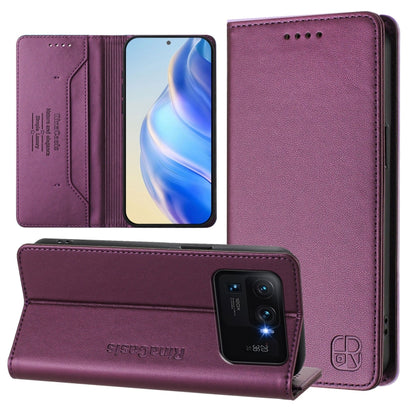 RC01 Dual-Folded Magnetic Suction RFID Leather Phone Case, For Xiaomi Poco C40, For Xiaomi Civi 1S, For Xiaomi Poco M4 Pro 4G, For Xiaomi Poco X4 Pro 5G, For Xiaomi Mi 11 Lite / Mi 11 Lite 5G, For Xiaomi 11T / 11T Pro, For Xiaomi Poco X3 GT            ...