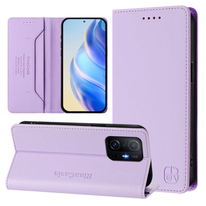 RC01 Dual-Folded Magnetic Suction RFID Leather Phone Case, For Xiaomi Poco C40, For Xiaomi Civi 1S, For Xiaomi Poco M4 Pro 4G, For Xiaomi Poco X4 Pro 5G, For Xiaomi Mi 11 Lite / Mi 11 Lite 5G, For Xiaomi 11T / 11T Pro, For Xiaomi Poco X3 GT            ...