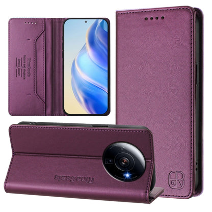 RC01 Dual-Folded Magnetic Suction RFID Leather Phone Case, For Xiaomi 14 Pro 5G, For Xiaomi 14 5G, For Xiaomi 13 Ultra, For Xiaomi Civi 3 5G, For Xiaomi 13 Lite 5G / Civi 2, For Xiaomi 13 Pro 5G, For Xiaomi 13 5G, For Xiaomi 12S Ultra                  ...