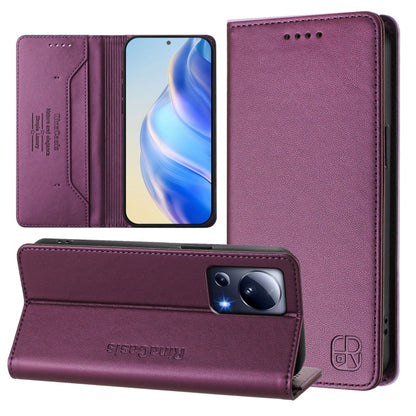 RC01 Dual-Folded Magnetic Suction RFID Leather Phone Case, For Xiaomi 14 Pro 5G, For Xiaomi 14 5G, For Xiaomi 13 Ultra, For Xiaomi Civi 3 5G, For Xiaomi 13 Lite 5G / Civi 2, For Xiaomi 13 Pro 5G, For Xiaomi 13 5G, For Xiaomi 12S Ultra                  ...