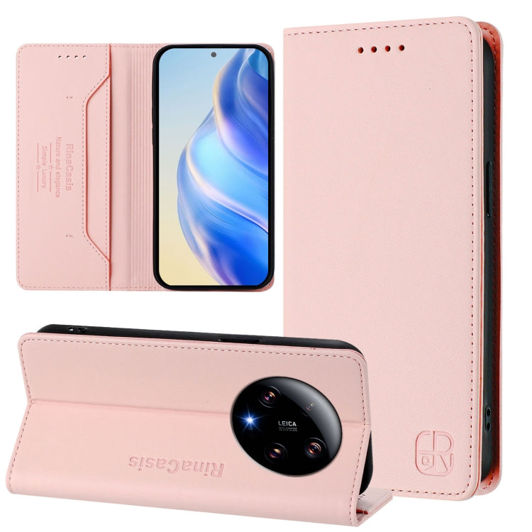 RC01 Dual-Folded Magnetic Suction RFID Leather Phone Case, For Xiaomi 14 Pro 5G, For Xiaomi 14 5G, For Xiaomi 13 Ultra, For Xiaomi Civi 3 5G, For Xiaomi 13 Lite 5G / Civi 2, For Xiaomi 13 Pro 5G, For Xiaomi 13 5G, For Xiaomi 12S Ultra                  ...