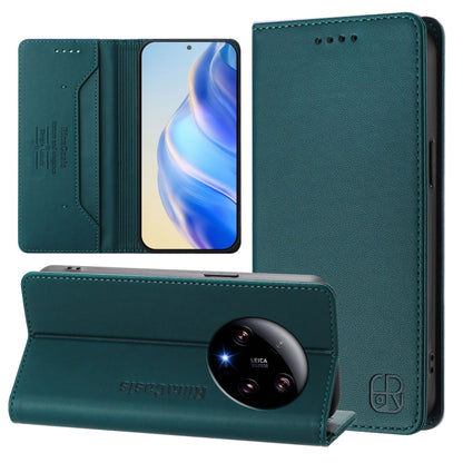RC01 Dual-Folded Magnetic Suction RFID Leather Phone Case, For Xiaomi 14 Pro 5G, For Xiaomi 14 5G, For Xiaomi 13 Ultra, For Xiaomi Civi 3 5G, For Xiaomi 13 Lite 5G / Civi 2, For Xiaomi 13 Pro 5G, For Xiaomi 13 5G, For Xiaomi 12S Ultra                  ...