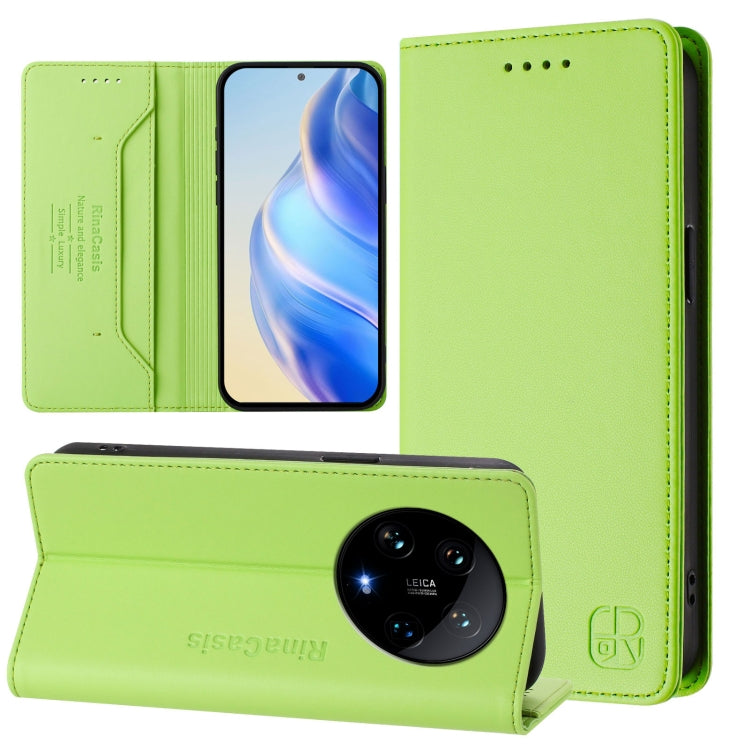 RC01 Dual-Folded Magnetic Suction RFID Leather Phone Case, For Xiaomi Poco M7 Pro 5G, For Xiaomi 15 Pro, For Xiaomi 15, For Xiaomi 14T Pro, For Xiaomi 14T, For Xiaomi Poco F6 5G, For Xiaomi Poco F6 Pro 5G, For Xiaomi Poco X6 Neo 5G                     ...