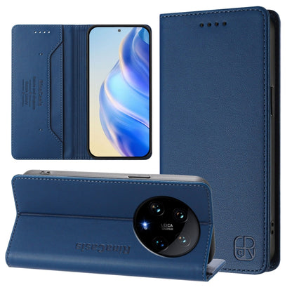RC01 Dual-Folded Magnetic Suction RFID Leather Phone Case, For Xiaomi Poco M7 Pro 5G, For Xiaomi 15 Pro, For Xiaomi 15, For Xiaomi 14T Pro, For Xiaomi 14T, For Xiaomi Poco F6 5G, For Xiaomi Poco F6 Pro 5G, For Xiaomi Poco X6 Neo 5G                     ...