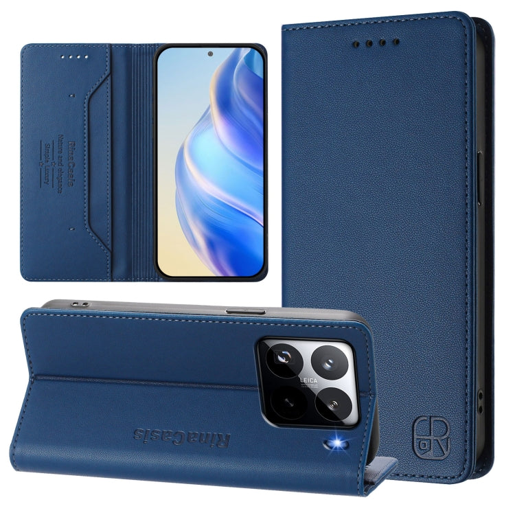 RC01 Dual-Folded Magnetic Suction RFID Leather Phone Case, For Xiaomi Poco M7 Pro 5G, For Xiaomi 15 Pro, For Xiaomi 15, For Xiaomi 14T Pro, For Xiaomi 14T, For Xiaomi Poco F6 5G, For Xiaomi Poco F6 Pro 5G, For Xiaomi Poco X6 Neo 5G                     ...