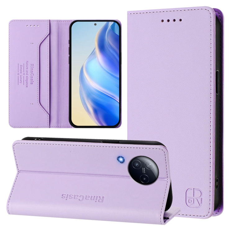 RC01 Dual-Folded Magnetic Suction RFID Leather Phone Case, For Xiaomi 14 Pro 5G, For Xiaomi 14 5G, For Xiaomi 13 Ultra, For Xiaomi Civi 3 5G, For Xiaomi 13 Lite 5G / Civi 2, For Xiaomi 13 Pro 5G, For Xiaomi 13 5G, For Xiaomi 12S Ultra                  ...