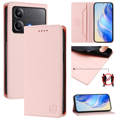 RC01 Dual-Folded Magnetic Suction RFID Leather Phone Case, For Xiaomi Poco M7 Pro 5G, For Xiaomi 15 Pro, For Xiaomi 15, For Xiaomi 14T Pro, For Xiaomi 14T, For Xiaomi Poco F6 5G, For Xiaomi Poco F6 Pro 5G, For Xiaomi Poco X6 Neo 5G                     ...