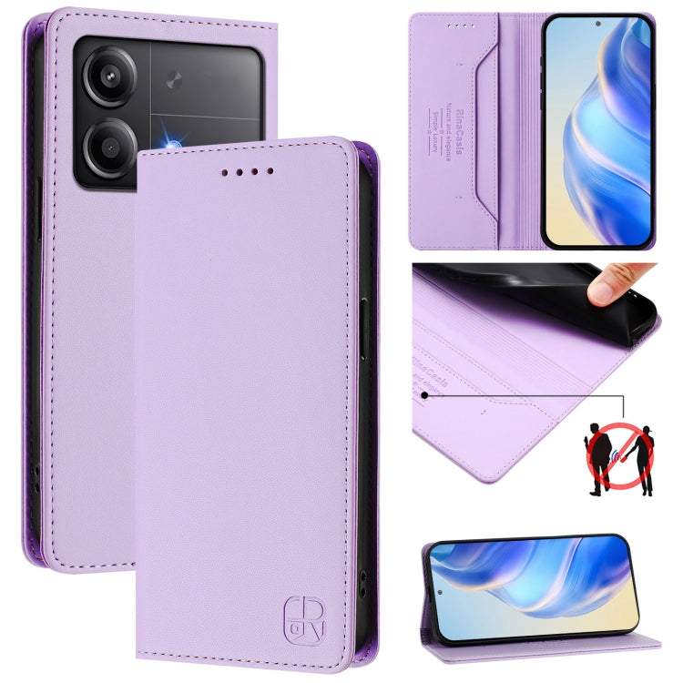 RC01 Dual-Folded Magnetic Suction RFID Leather Phone Case, For Xiaomi Poco M7 Pro 5G, For Xiaomi 15 Pro, For Xiaomi 15, For Xiaomi 14T Pro, For Xiaomi 14T, For Xiaomi Poco F6 5G, For Xiaomi Poco F6 Pro 5G, For Xiaomi Poco X6 Neo 5G                     ...
