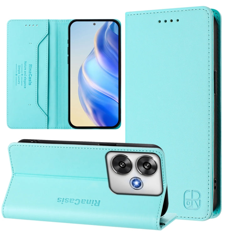 RC01 Dual-Folded Magnetic Suction RFID Leather Phone Case, For Xiaomi Poco M7 Pro 5G, For Xiaomi 15 Pro, For Xiaomi 15, For Xiaomi 14T Pro, For Xiaomi 14T, For Xiaomi Poco F6 5G, For Xiaomi Poco F6 Pro 5G, For Xiaomi Poco X6 Neo 5G                     ...