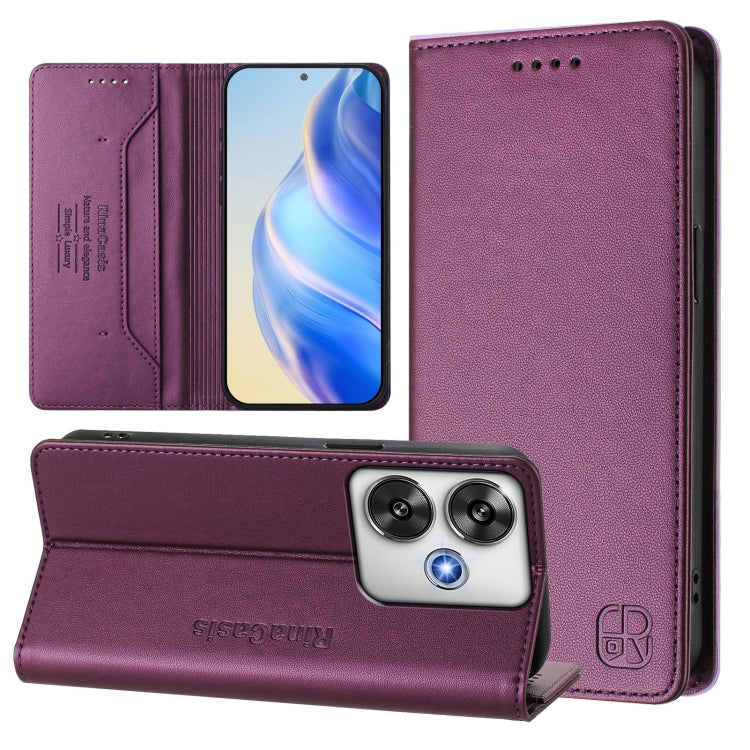RC01 Dual-Folded Magnetic Suction RFID Leather Phone Case, For Xiaomi Poco M7 Pro 5G, For Xiaomi 15 Pro, For Xiaomi 15, For Xiaomi 14T Pro, For Xiaomi 14T, For Xiaomi Poco F6 5G, For Xiaomi Poco F6 Pro 5G, For Xiaomi Poco X6 Neo 5G                     ...