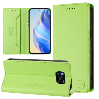 RC01 Dual-Folded Magnetic Suction RFID Leather Phone Case, For Xiaomi Poco C40, For Xiaomi Civi 1S, For Xiaomi Poco M4 Pro 4G, For Xiaomi Poco X4 Pro 5G, For Xiaomi Mi 11 Lite / Mi 11 Lite 5G, For Xiaomi 11T / 11T Pro, For Xiaomi Poco X3 GT            ...