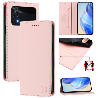 RC01 Dual-Folded Magnetic Suction RFID Leather Phone Case, For Xiaomi Poco C40, For Xiaomi Civi 1S, For Xiaomi Poco M4 Pro 4G, For Xiaomi Poco X4 Pro 5G, For Xiaomi Mi 11 Lite / Mi 11 Lite 5G, For Xiaomi 11T / 11T Pro, For Xiaomi Poco X3 GT            ...