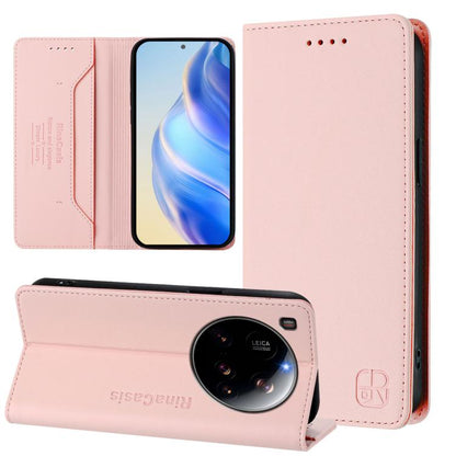 RC01 Dual-Folded Magnetic Suction RFID Leather Phone Case, For Xiaomi 17 Max 5G, For Xiaomi 17T Pro 5G, For Xiaomi Poco M7 4G 169mm, For Xiaomi 15T Pro, For Xiaomi 15T, For Xiaomi Civi 5 Pro Curved, For Xiaomi 15S Pro, For Xiaomi Poco M7 5G / C75 4G   ...