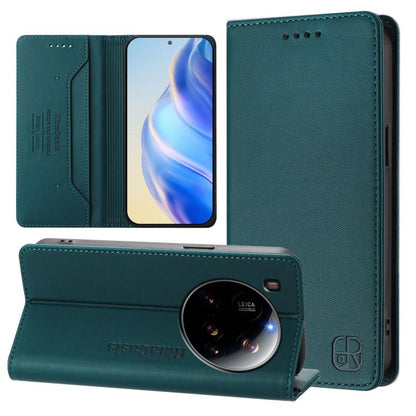RC01 Dual-Folded Magnetic Suction RFID Leather Phone Case, For Xiaomi 17 Max 5G, For Xiaomi 17T Pro 5G, For Xiaomi Poco M7 4G 169mm, For Xiaomi 15T Pro, For Xiaomi 15T, For Xiaomi Civi 5 Pro Curved, For Xiaomi 15S Pro, For Xiaomi Poco M7 5G / C75 4G   ...