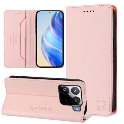 RC01 Dual-Folded Magnetic Suction RFID Leather Phone Case, For Xiaomi 17 Max 5G, For Xiaomi 17T Pro 5G, For Xiaomi Poco M7 4G 169mm, For Xiaomi 15T Pro, For Xiaomi 15T, For Xiaomi Civi 5 Pro Curved, For Xiaomi 15S Pro, For Xiaomi Poco M7 5G / C75 4G   ...