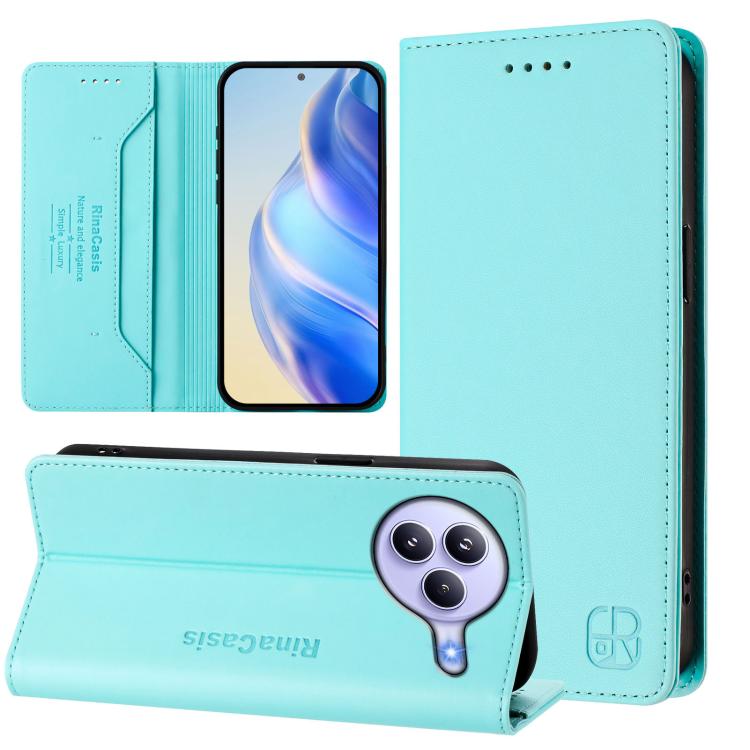 RC01 Dual-Folded Magnetic Suction RFID Leather Phone Case, For Xiaomi 17 Max 5G, For Xiaomi 17T Pro 5G, For Xiaomi Poco M7 4G 169mm, For Xiaomi 15T Pro, For Xiaomi 15T, For Xiaomi Civi 5 Pro Curved, For Xiaomi 15S Pro, For Xiaomi Poco M7 5G / C75 4G   ...