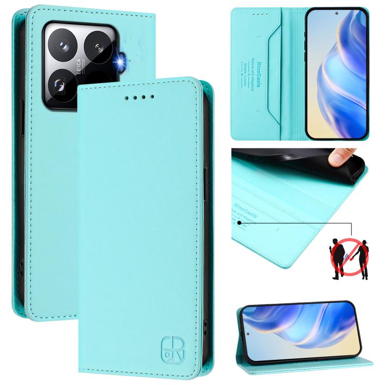 RC01 Dual-Folded Magnetic Suction RFID Leather Phone Case, For Xiaomi 17 Max 5G, For Xiaomi 17T Pro 5G, For Xiaomi Poco M7 4G 169mm, For Xiaomi 15T Pro, For Xiaomi 15T, For Xiaomi Civi 5 Pro Curved, For Xiaomi 15S Pro, For Xiaomi Poco M7 5G / C75 4G   ...