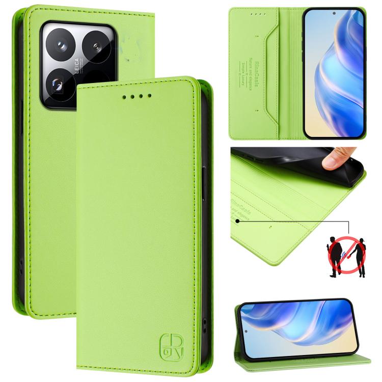 RC01 Dual-Folded Magnetic Suction RFID Leather Phone Case, For Xiaomi 17 Max 5G, For Xiaomi 17T Pro 5G, For Xiaomi Poco M7 4G 169mm, For Xiaomi 15T Pro, For Xiaomi 15T, For Xiaomi Civi 5 Pro Curved, For Xiaomi 15S Pro, For Xiaomi Poco M7 5G / C75 4G   ...