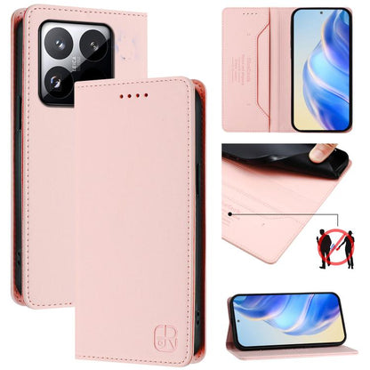 RC01 Dual-Folded Magnetic Suction RFID Leather Phone Case, For Xiaomi 17 Max 5G, For Xiaomi 17T Pro 5G, For Xiaomi Poco M7 4G 169mm, For Xiaomi 15T Pro, For Xiaomi 15T, For Xiaomi Civi 5 Pro Curved, For Xiaomi 15S Pro, For Xiaomi Poco M7 5G / C75 4G   ...