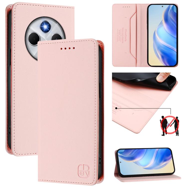 RC01 Dual-Folded Magnetic Suction RFID Leather Phone Case, For Xiaomi 17 Max 5G, For Xiaomi 17T Pro 5G, For Xiaomi Poco M7 4G 169mm, For Xiaomi 15T Pro, For Xiaomi 15T, For Xiaomi Civi 5 Pro Curved, For Xiaomi 15S Pro, For Xiaomi Poco M7 5G / C75 4G   ...