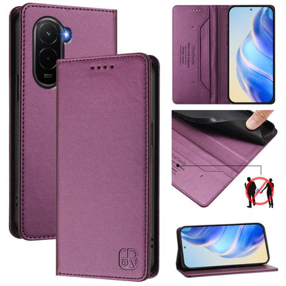 RC01 Dual-Folded Magnetic Suction RFID Leather Phone Case, For Xiaomi 17 Max 5G, For Xiaomi 17T Pro 5G, For Xiaomi Poco M7 4G 169mm, For Xiaomi 15T Pro, For Xiaomi 15T, For Xiaomi Civi 5 Pro Curved, For Xiaomi 15S Pro, For Xiaomi Poco M7 5G / C75 4G   ...