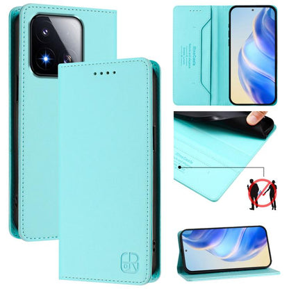 RC01 Dual-Folded Magnetic Suction RFID Leather Phone Case, For Xiaomi 17 Max 5G, For Xiaomi 17T Pro 5G, For Xiaomi Poco M7 4G 169mm, For Xiaomi 15T Pro, For Xiaomi 15T, For Xiaomi Civi 5 Pro Curved, For Xiaomi 15S Pro, For Xiaomi Poco M7 5G / C75 4G   ...