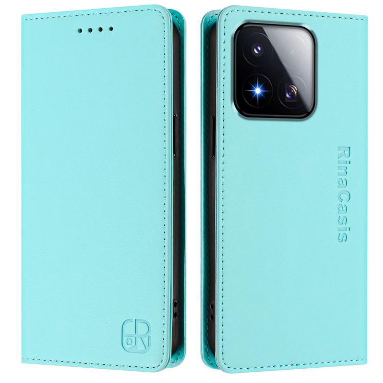 RC01 Dual-Folded Magnetic Suction RFID Leather Phone Case, For Xiaomi 17 Max 5G, For Xiaomi 17T Pro 5G, For Xiaomi Poco M7 4G 169mm, For Xiaomi 15T Pro, For Xiaomi 15T, For Xiaomi Civi 5 Pro Curved, For Xiaomi 15S Pro, For Xiaomi Poco M7 5G / C75 4G   ...