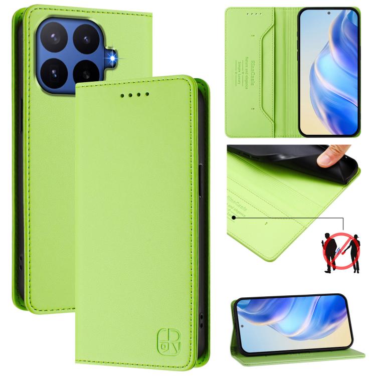 RC01 Dual-Folded Magnetic Suction RFID Leather Phone Case, For Xiaomi 17 Max 5G, For Xiaomi 17T Pro 5G, For Xiaomi Poco M7 4G 169mm, For Xiaomi 15T Pro, For Xiaomi 15T, For Xiaomi Civi 5 Pro Curved, For Xiaomi 15S Pro, For Xiaomi Poco M7 5G / C75 4G   ...