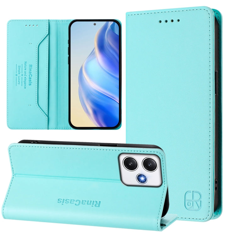 RC01 Dual-Folded Magnetic Suction RFID Leather Phone Case, For Redmi 13C 5G / 4G Global, For Redmi Note 13 5G Global, For Redmi Note 13 Pro+ 5G Global, For Redmi K60 Ultra / Xiaomi 13T / 13T Pro, For Redmi 12 5G / 4G Global / Note 12R                  ...