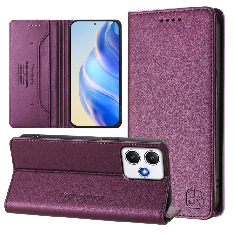 RC01 Dual-Folded Magnetic Suction RFID Leather Phone Case, For Redmi 13C 5G / 4G Global, For Redmi Note 13 5G Global, For Redmi Note 13 Pro+ 5G Global, For Redmi K60 Ultra / Xiaomi 13T / 13T Pro, For Redmi 12 5G / 4G Global / Note 12R                  ...