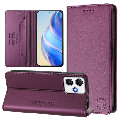 RC01 Dual-Folded Magnetic Suction RFID Leather Phone Case, For Redmi 13C 5G / 4G Global, For Redmi Note 13 5G Global, For Redmi Note 13 Pro+ 5G Global, For Redmi K60 Ultra / Xiaomi 13T / 13T Pro, For Redmi 12 5G / 4G Global / Note 12R                  ...