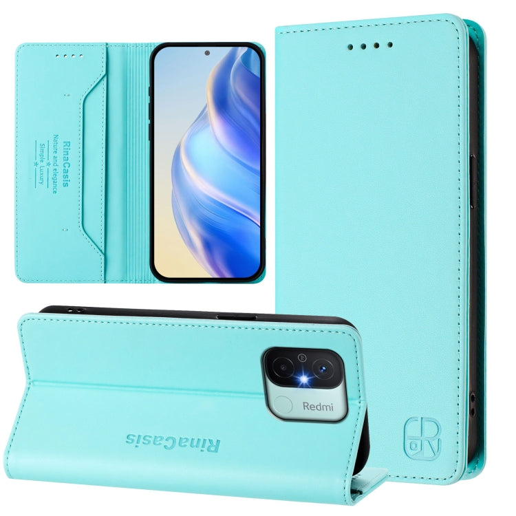 RC01 Dual-Folded Magnetic Suction RFID Leather Phone Case, For Redmi Note 12 5G India / Xiaomi Poco X5, For Redmi A1+ 4G / Xiaomi Poco C50 4G, For Redmi 12C / 11A, For Redmi K60 / K60 Pro, For Redmi Note 12 Explorer                                     ...