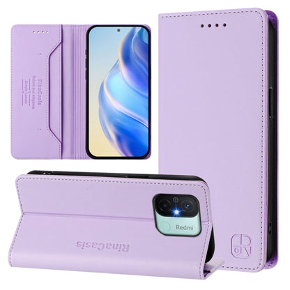 RC01 Dual-Folded Magnetic Suction RFID Leather Phone Case, For Redmi Note 12 5G India / Xiaomi Poco X5, For Redmi A1+ 4G / Xiaomi Poco C50 4G, For Redmi 12C / 11A, For Redmi K60 / K60 Pro, For Redmi Note 12 Explorer                                     ...