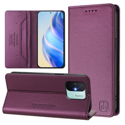 RC01 Dual-Folded Magnetic Suction RFID Leather Phone Case, For Redmi Note 12 5G India / Xiaomi Poco X5, For Redmi A1+ 4G / Xiaomi Poco C50 4G, For Redmi 12C / 11A, For Redmi K60 / K60 Pro, For Redmi Note 12 Explorer                                     ...